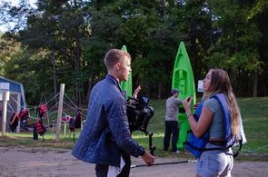 On set for a pilot presentation filmed in Kentucky.