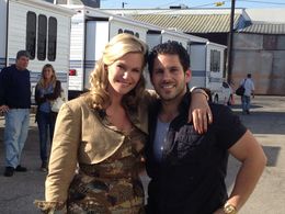 Natasha Henstridge and Mike Dusi in The Bronx Bull (2016)