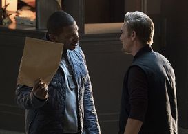 Mekhi Phifer and Riley Smith in Frequency (2016)