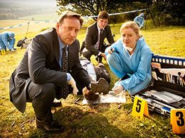 Neil Dudgeon, Jason Hughes, Tamzin Malleson, and Tim Wallers in Midsomer Murders (1997)