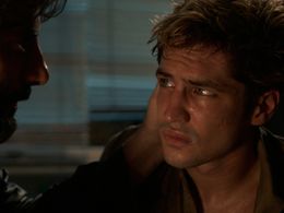 Flávio Tolezani and Gabriel Leone in Dom (2021)