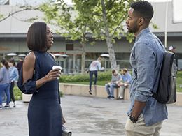 Jay Ellis and Yvonne Orji in Insecure (2016)