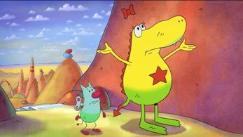 Voicing Edison and Papa for the 'Molly Monster Movie'