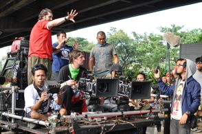 Gareth Evans and Matt Flannery in The Raid 2 (2014)