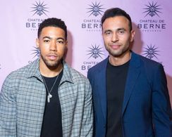 Kevin Miles and Monib Abhat at the Hollyshorts film festival for their film American Typecast.