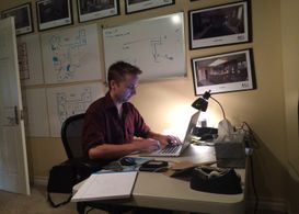 On set of Paranormal Activity: The Ghost Dimension