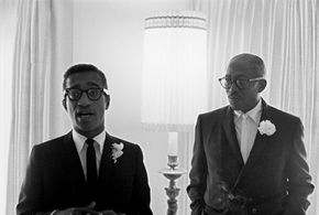 Sammy Davis Sr. at Sammy Davis Jr.'s wedding to May Britt 11-13-1960