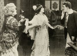 Mrs. William Bechtel, Marc McDermott, and Miriam Nesbitt in On the Isle of Sarne (1914)