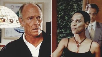 Shay w/Corbin Bernsen on The List set.