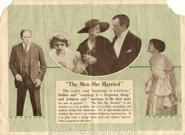 Montagu Love, Arthur Ashley, Gail Kane, and Muriel Ostriche in The Men She Married (1916)