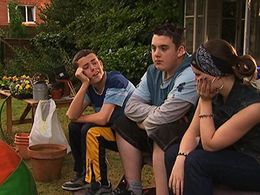 Ben Hanson, Alicia Hooper, and Ciarán Joyce in The Story of Tracy Beaker (2002)