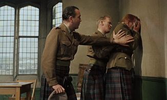 Alec Guinness, Gordon Jackson, and Dennis Price in Tunes of Glory (1960)