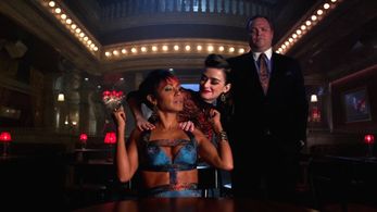 Jada Pinkett Smith, Drew Powell, and Lucille Sharp in Gotham (2014)