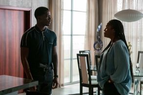 Michael Hyatt and Damson Idris in Snowfall: Fault Lines (2022)