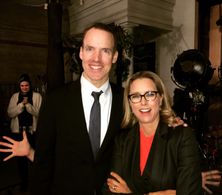 with Tea Leone on the set of Madam Secretary (CBS)