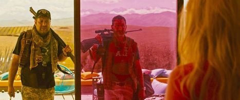 Vincent Colombe, Guillaume Bouchède, and Matilda Anna Ingrid Lutz in Revenge (2017)