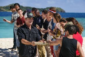 Amber Mariano, Jeff Probst, Danni Boatwright, Yul Kwon, Tyson Apostol, Denise Stapley, Tony Vlachos, Jeremy Collins, Ada