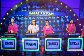 Dang Cruz, Mosang, Tuesday Vargas, and Jessah Chichirita in Family Feud Philippines (2022)