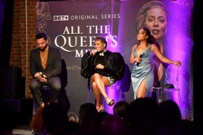 Candace Maxwell Moderating Q&A Panel at All The Queens Men Atlanta Premiere