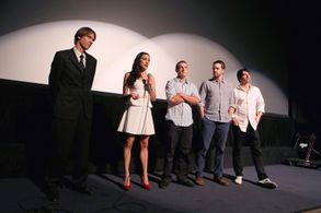 Cast at the Premiere of Antisocial Behavior in Los Angeles.