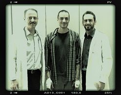 Dimitris Tsilinikos, Andreas Konstantinou, Apostolos Tzoumalakis behind the scenes in 