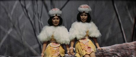 Emi Itô and Yumi Itô in Mothra vs. Godzilla (1964)