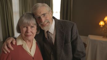 With Martin Landau in 