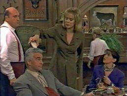 Nancy McKeon, Jean Smart, John Apicella, and John O'Hurley in Style & Substance (1998)