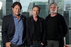 Tim Roth, François Girard, and Robert Lantos at an event for The Song of Names (2019)