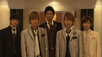 Shunsuke Daitô, Manpei Takagi, Masaya Nakamura, Yûdai Chiba, and Shinpei Takagi in Ouran High School Host Club (2011)