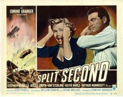 Stephen McNally and Alexis Smith in Split Second (1953)