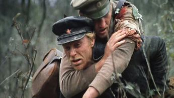 Yuriy Bogatyryov and Aleksandr Kaydanovskiy in At Home Among Strangers, a Stranger Among His Own (1974)