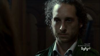 Sinister Man (Kyle Mitchell) at the Oatley Taproom. Haven TV Show - 2013. Episode 401.