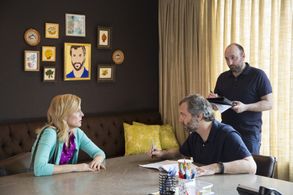 Judd Apatow and Maria Bamford in Lady Dynamite (2016)