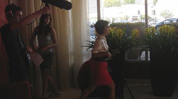 Ethan Brookins, Mei Melancon & Jolene Kim. Cafe on a Staircase.