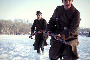 Still of Patrick Mölleken and Andrej Reimann in A GOOD STORY (2013)