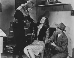 Roy Barcroft, Bud Geary, and Linda Stirling in The Purple Monster Strikes (1945)