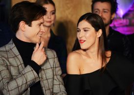 Michal Meyer, Krzysztof Piatkowski, Kamila Kaminska, and Justyna Ducka at an event for Zakochani po uszy (2019)