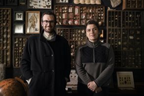 Hannes Lang, Mareike Wegener at the set of ECHO, 2021