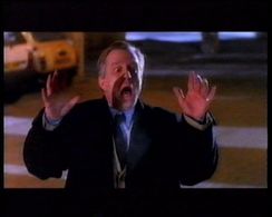 Mark Chapman as the notorious greedy cowardly villain Tony Judd... in the 1997 Barfoot/Clother/Cunningham dark comedy of