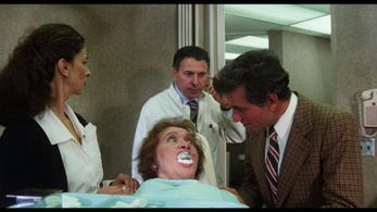 Alan Arkin, Peter Falk, Rosanna DeSoto, and Rozsika Halmos in The In-Laws (1979)