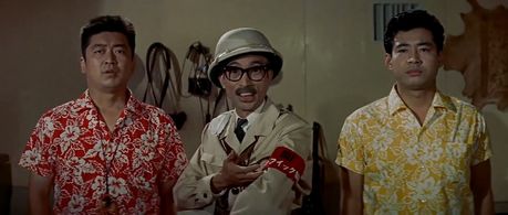 Ichirô Arishima, Yû Fujiki, and Tadao Takashima in King Kong vs. Godzilla (1963)