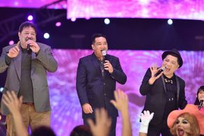 Jimmy Santos, Allan K, and Anjo Yllana in Eat Bulaga (1979)