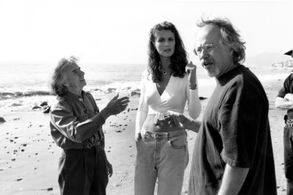 Nicole Nagel on the set of 