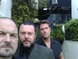 Stuart McLean, Rob Locke & Steve Pound on set of 