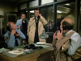 Michael Conrad, René Enríquez, Joe Spano, and Daniel J. Travanti in Hill Street Blues (1981)
