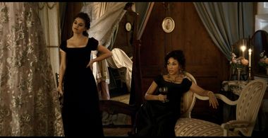 Kathryn Drysdale and Sabrina Bartlett in Bridgerton