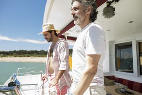 Leonardo Sbaraglia and Marco Antonio Caponi in Suffocated (2023)