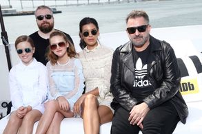 Anthony LaPaglia, Stephanie Sigman, David F. Sandberg, Talitha Eliana Bateman, and Lulu Wilson at an event for Annabelle