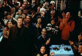 Colin Firth, Carla Vasconcelos, and Helder Costa in Love Actually (2003)